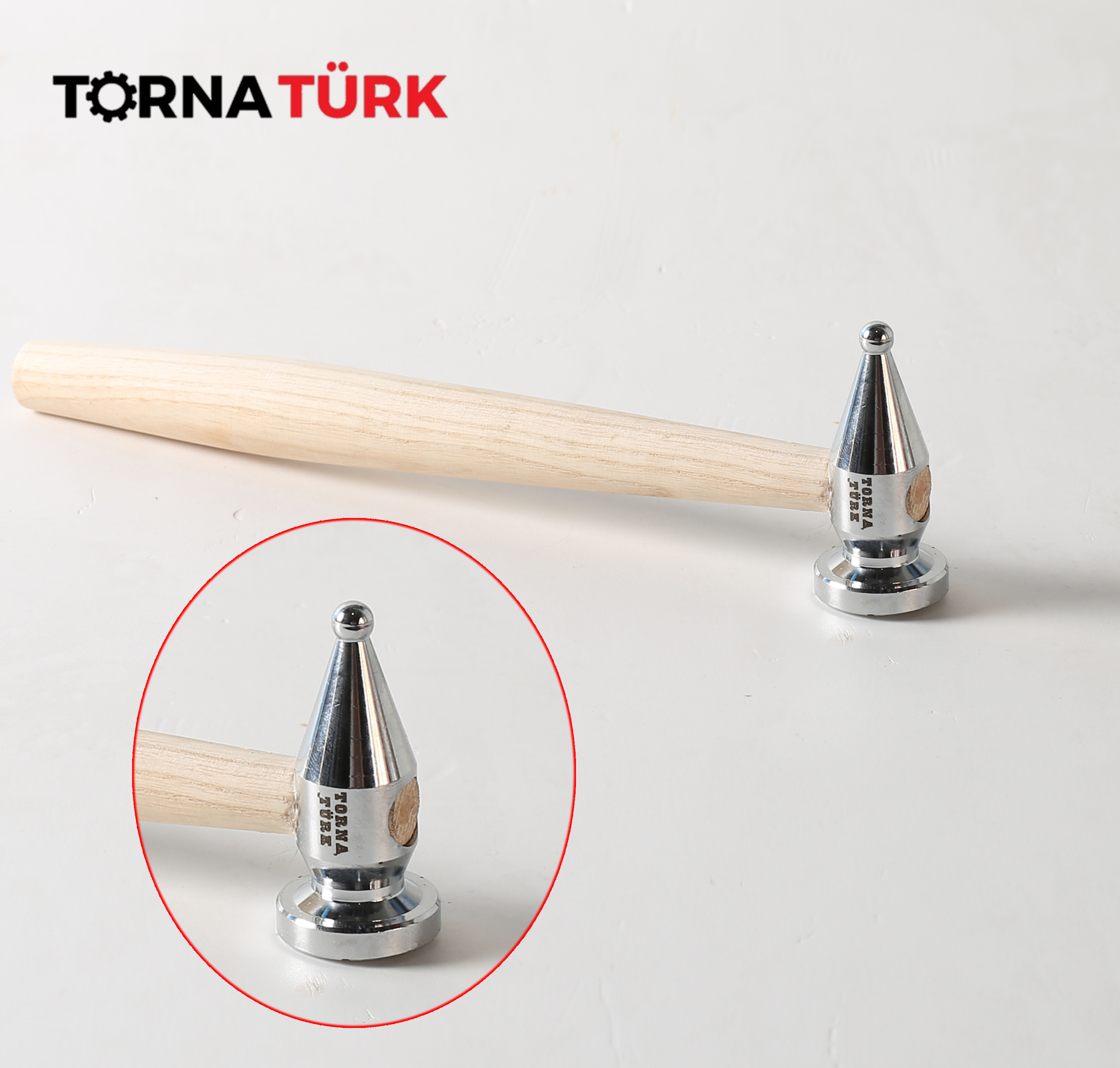 kuyumcu kaporta çekici -bir ucu küre - bir ucu düz - 120 gram